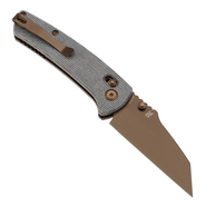 Kansept Main Street Rose Gold Coated 154CM, Black Micarta T1015V11 - KNIFESTOCK