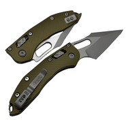 Microtech STITCH RAM LOK S/E APOCALYPTIC FULL SERRATE FLUTED OD GREEN 169RL-12APFLOD - KNIFESTOCK