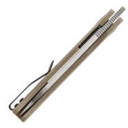 Petrified Fish PFE05S Flavorist Satin K110 khaki Micarta PFE05SKMS - KNIFESTOCK