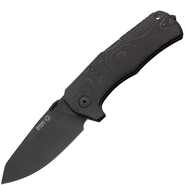 Lionsteel Solid LockBack BLACK Micarta handle Sleipner BLACK Blade IKBS TM1 MB - KNIFESTOCK