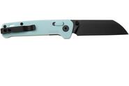 QPS Penguin Glyde 14C28N, nero, Manico: Ice cream blue FRN QS130GL-D2 - KNIFESTOCK