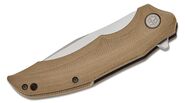 Petrified Fish PFP10 Hairtail Stonewashed K110 Brown Micarta PFP10KMW - KNIFESTOCK