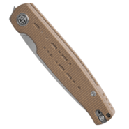 Petrified Fish PFE07 Morse Satin 154CM khaki Micarta PFE07KMS - KNIFESTOCK