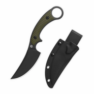QPS Viper 10Cr15MoV, svart stonewash, Handtag: OD Grön G10 QS166-B2 - KNIFESTOCK