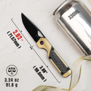 Kizer Frame Lock Mini Militaw Jonathan Styles S45VN Titanium+Zalium Ki3634SA3 - KNIFESTOCK