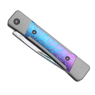 Kizer Little Grand Rainb.DAM Crystallized Titanium - KNIFESTOCK