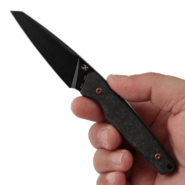Kansept Parr Blackwash CPM S35VN Shred Carbon Fiber - KNIFESTOCK