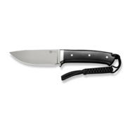 CIVIVI Cloud Peak Black G10 Handle With Nickel-Silver Guard Satin Finished Nitro-V - KNIFESTOCK