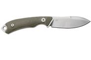 MKM POCKET TANGO 1 – MAGNACUT MUK SW bld, GRN CNV MICARTA hdl, +POCKET LEATHER SHEATH MK PT1-GC - KNIFESTOCK