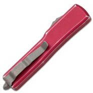 MICROTECH UTX-70 D/E Stonewash Standard Distressed Red 147-10DRD - KNIFESTOCK