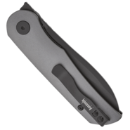 Petrified Fish PFE16 El Camino Black Stonewashed N690 Hard anodizing Gray Aluminum PFE16GAADW - KNIFESTOCK
