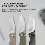 Kizer Drop Bear 2 | Nitro-V | Brown &amp; Micarta | - KNIFESTOCK