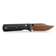 Vosteed Vombat M390 Copper Dune Aluminum Black A4106 - KNIFESTOCK