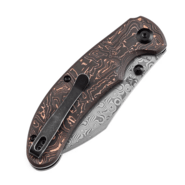 Kansept Nesstreet Damascus Copper Carbon Fiber K1039F7 - KNIFESTOCK