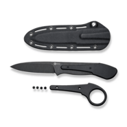 Civivi Varius Black G10 Conventional Handle C22009D-1 - KNIFESTOCK