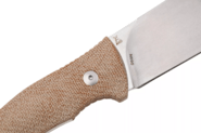 Viper Trail N690Co Stonewashed Blade Natural Canvas Micarta Handle Designer Jens Ansø VT4066CN - KNIFESTOCK