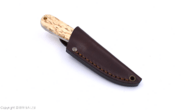 Brisa Necker 70-Curly birch 12C27 Scandi Sheath Necker 70 Leather BRS-010-9800-1549 - KNIFESTOCK