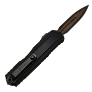 Microtech CYPHER II D/E BAKER FORGED COPPERMAI DAMHEFTED AIRCRAFT ALLOY DLC HARDWARE 1242-16MS3 - KNIFESTOCK
