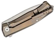 Lionsteel Folding knife M390 blade, BRONZE Titanium handle  MT01 BR - KNIFESTOCK