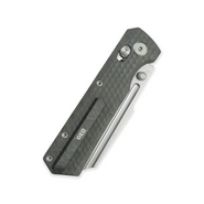 GEO Knife Noxiz SW M390 Blade Tiger Stripe Pattern Flamed Ti - KNIFESTOCK