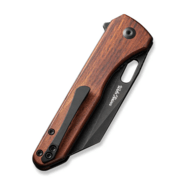 CIVIVI Nugz Guibourtia Wood HandleBlack Stonewashed 14C28N BladeLiner Lock C23 - KNIFESTOCK