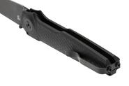 MKM MIURA – CPM Magnacut DSW bld - SOLID Black Alu hdl, BUTTON LOCK - REV. S/S CLIP MK MI-ABKB - KNIFESTOCK