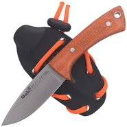 MUELA 71mm blade, Neck Knife, orange canvas micarta, KYDEX sheath, paracord PECCARY-8.O - KNIFESTOCK