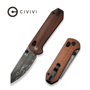 CIVIVI Guibourtia Wood HandleDamascus BladeCrossbar Lock C23073B-DS1 - KNIFESTOCK