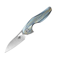 Bestech THE RETICULAN CPM-S35VN, Stonewash+Satin, Titanium, Blue and Colorful BT1810F - KNIFESTOCK