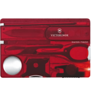 Victorinox SwissCard Lite, rosso traslucido 0.7300.T - KNIFESTOCK