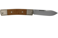 Lionsteel M390 Clip blade, Natural Canvas Handle, Titanium Bolster &amp; liners DROP BM2 CVN - KNIFESTOCK