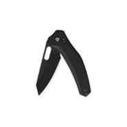 QSP Knife Emu Pocket knife Blade:14C28N, black, Black coarse G10 QS164-C2  - KNIFESTOCK