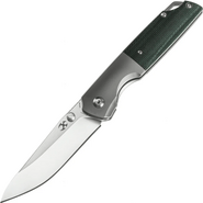 Kansept Warrior CPM-S35VN 6AL4V Titanium +Green micarta+Drop Point Blade K1005T7 - KNIFESTOCK