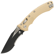 Microtech AMPHIBIAN RAM-LOK BLACK P/S G-10 TAN 137RL-2FLGTTA - KNIFESTOCK