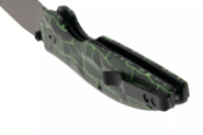 QSP Knife Turtle Punk, Liner lock, 14C28N champagne cer, Black/Green G10 QS158-C2 - KNIFESTOCK