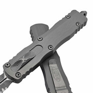 Microtech DIRAC DELTA APOCALYPTIC DOUBLE FULL SERRATE NATURAL CLEAR 227-D12APNC - KNIFESTOCK