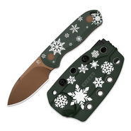 Kizer Drop Bear D2 Metal PVD, Green G10 Christmas knife 1094MC1 - KNIFESTOCK