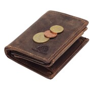 GreenBurry Leather mini wallet Vintage 1813-25 - KNIFESTOCK