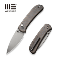 WE Knife Qubit Tiger Stripe Pattern Flamed Titanium Handle WE22030F-4 - KNIFESTOCK