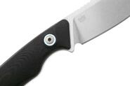 MKM POCKET TANGO 1 – MAGNACUT MUK SW Fixed bld, BLK G10 hdl, +POCKET LEATHER SHEATH - KNIFESTOCK