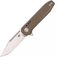 Bestech SYNTAX 154CM, Stone wash+satin, Beige G10 BG41B - KNIFESTOCK