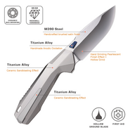 REMETTE RT-WK1-D M390, Titanium, Linerlock WK1-D - KNIFESTOCK