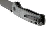 QPS Penguin V2 D2, black stonewash, Manico: Denim micarta QS130V2-B2 - KNIFESTOCK