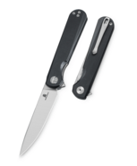Bestechman FLICK-Satin+ Stonewash-D2-G10-Black BMK13A - KNIFESTOCK