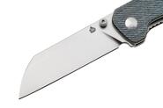 QPS Penguin V2 D2, finitura a due toni stonewash - satinata, Manico: Denim micarta QS130V - KNIFESTOCK