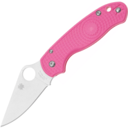 Spyderco Para 3 Pink Lightweight Plainedge Living Beyond Breast Cancer Reveal 14 C223PPN - KNIFESTOCK