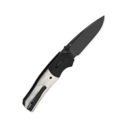 QPS Vault 14C28N, Svart stonewash, Handtag: Anodiserade aluminiumförstärkningar, G10 med - KNIFESTOCK
