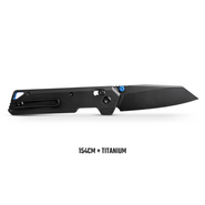Vosteed Parallel 154CM Black Stonewash Black Titanium A3501 - KNIFESTOCK