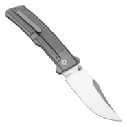 Kansept knives Bison Satin CPM S35VN Plain Titanium with Frag Pattern K1108A1 - KNIFESTOCK