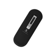 QSP Knife Baby Penguin  14C28N, black stonewash,  Blue  shredded CF QS130BP-F2 - KNIFESTOCK